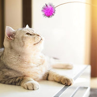 80 Pieces Cat Sparkle Balls Assorted Color 1 Inch Pom Poms Tinsel Cat Ball Toy Puff Balls Glitter Ball for Cats Kitten Toys for Indoor Cats and Crafts
