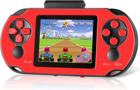 TaddToy 16 Bit Handheld Game for Kids Adults - Red
