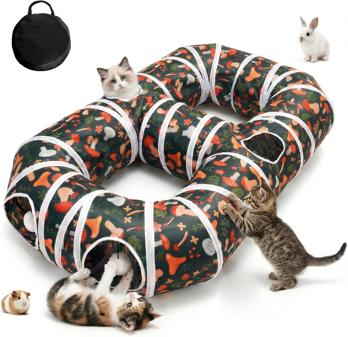 Cat Tunnel for Indoor Entertainment - 8-shaped