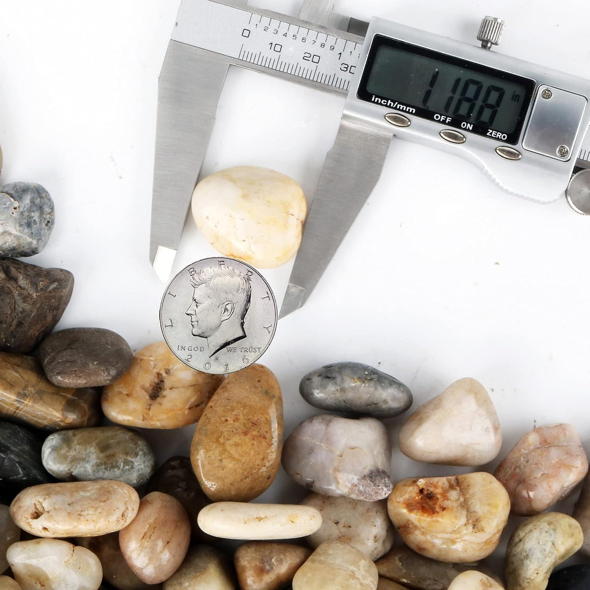 45lb White Rocks for Plants, Potting - 1.8LB / Colour - image 2