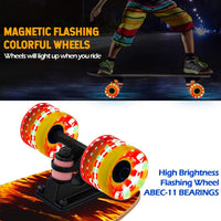 Skateboards with Colorful Flashing Wheels for Beginners, Kids - X-Fire - image 4