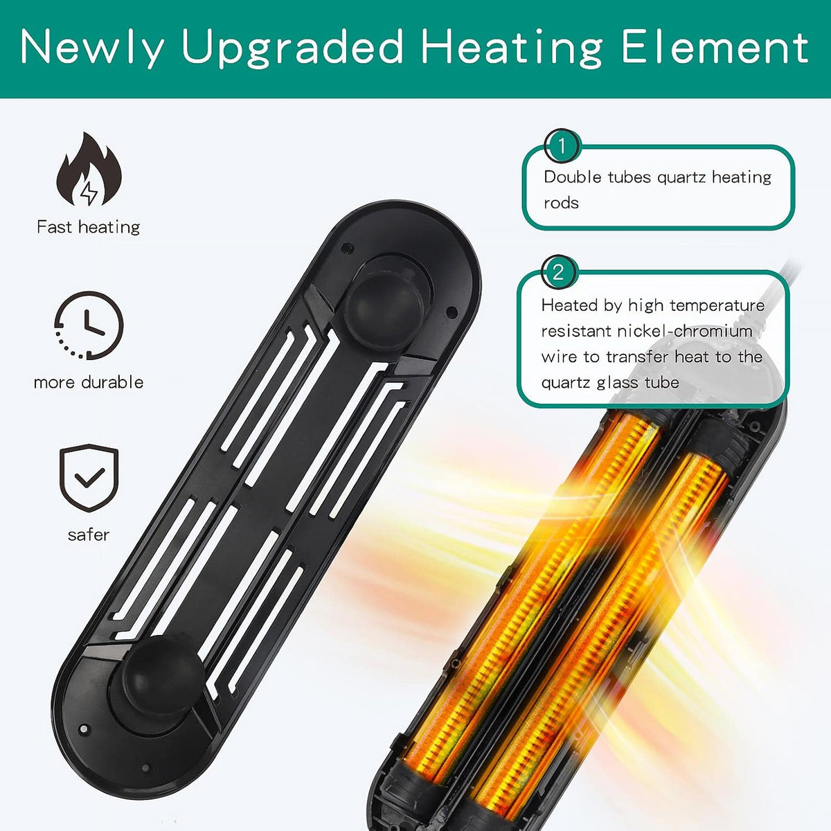 hygger 40-75 Gallon Aquarium Heater with LED Display Controller - 500 watt - image 3