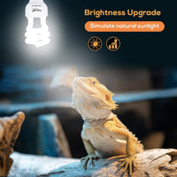 UVB Bulb for Reptiles, 10.0 26W UVB Light for Reptiles - 10.0-5.3 Inch - image 2