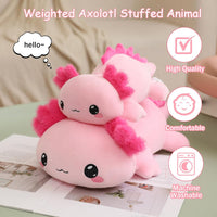 SQEQE Weighted Black Cat Plush - Axolotl / Large(23.6 Inch) - image 2