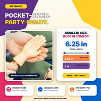 DR DINGUS Tiny Hands Original Little Small Mini Hand Stick Puppet – Fun for Kids & Family - 1 Pair - image 4