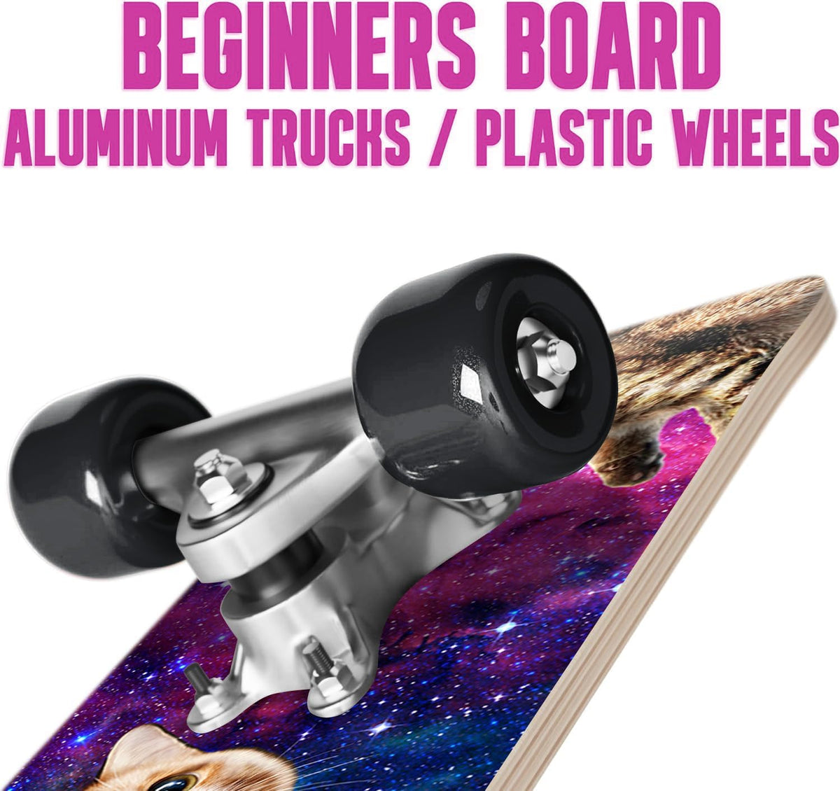 Rude Boyz 24 inch mini cruiser skateboard for kids with aluminium trucks - view 11