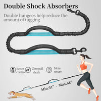 Hands Free Dog Leash with Zipper Pouch - Black / Medium - image 4
