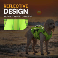 Dog Life Jacket Medium,Ripstop Dog Flotation Vest for Medium Dogs – Essentials for Dogs - Medium / Green - image 3