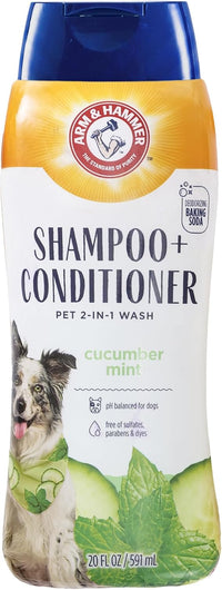 Arm & Hammer 2-in-1 Dog Shampoo and Conditioner - Cucumber Mint / 20 Fl Oz (Pack of 1)