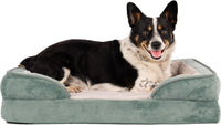 FurHaven Cooling Gel Dog Bed for Large Dogs - Medium / Celadon Green