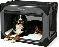 Collapsible Dog Crate for Large Dogs 36 Inch - Dark Grey / 42.0"L x 31.0"W x 31.0"H