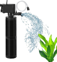 320GPH 4-In-1 Aquarium Filter 20-50 Gallons Quiet Fish Tank Filters – Essentials for Fish - 25W Filter