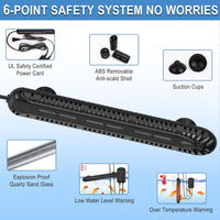 HiTauing Aquarium Heater, 300W Fish Tank Heater with LED Digital Display & 5 Safety Protection - 300 Watt Aquarium Heater - image 3