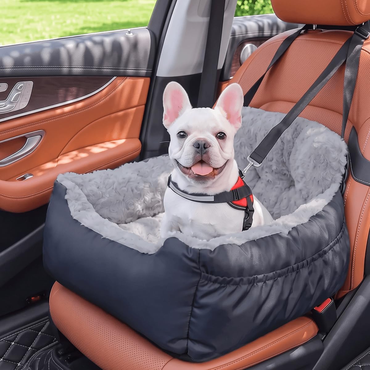 Dog Car Seat for Small Dogs - Grey