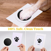 Nabance Inkless Paw Print Kit for Dogs, Cats - Black / 3-Pack - image 2
