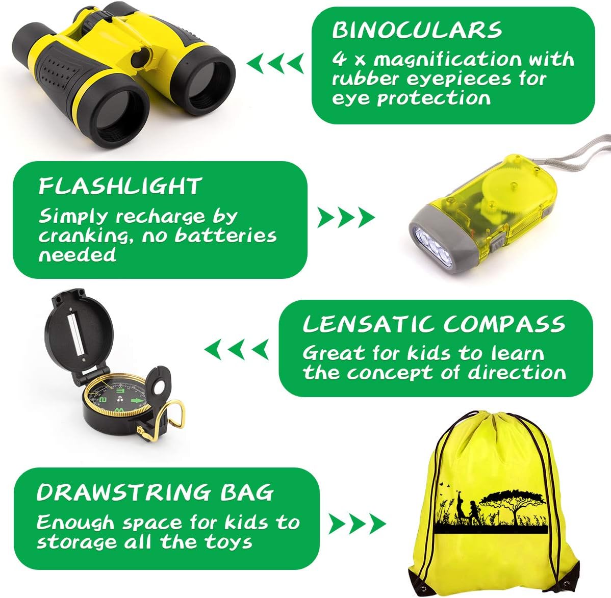 24 Pcs Kids Explorer Kit & Bug Catcher Kit for Kids - image 2