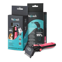 Deshedding Dog Brush for Long Hair (Small,Pink) – Gentle Deshedding tool for Dogs & Cats – Reduces shedding, without damaging topcoat. Removes Loose Fur & Dead Undercoat.