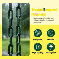 Perantlb toddler swing set with high back bucket seat and swing seat hanging from a tree - view 18