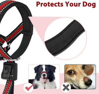 Soft Dog Head Collar, Patented Padded No Pull Training Head Halter – Essentials for Dogs - Red / M (Snout 8"-11") - image 2