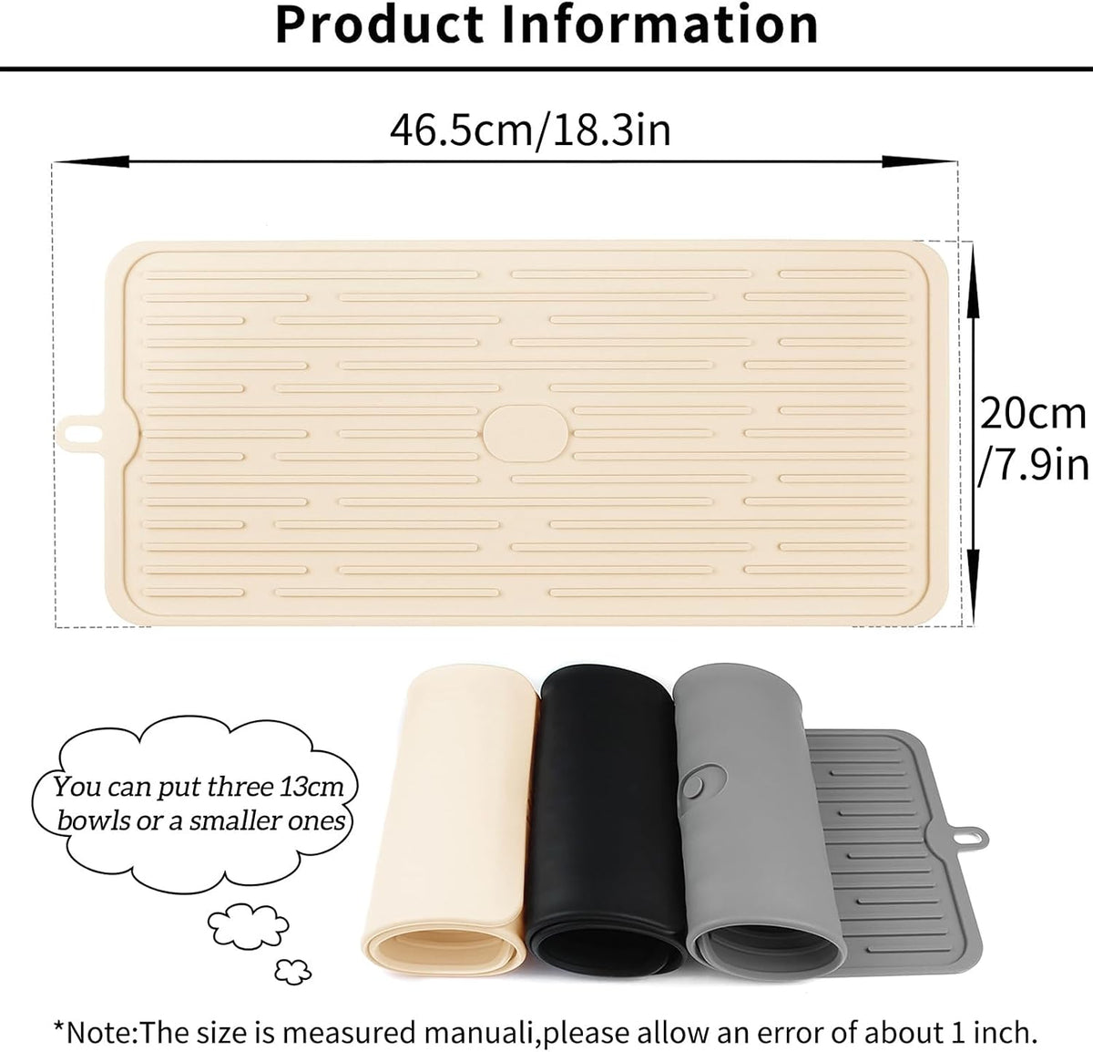 Pet Placemat for Dog and Cat - Beige - image 2