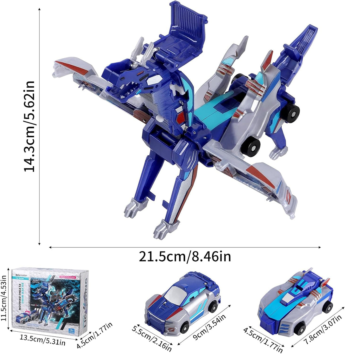 lavekywasa transforming unicorn car toy made from two collision sports cars - view 13