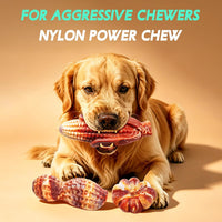 Fuufome Tough Dog Chew Toys for Medium & Large Aggressive Chewers - Brown - image 2