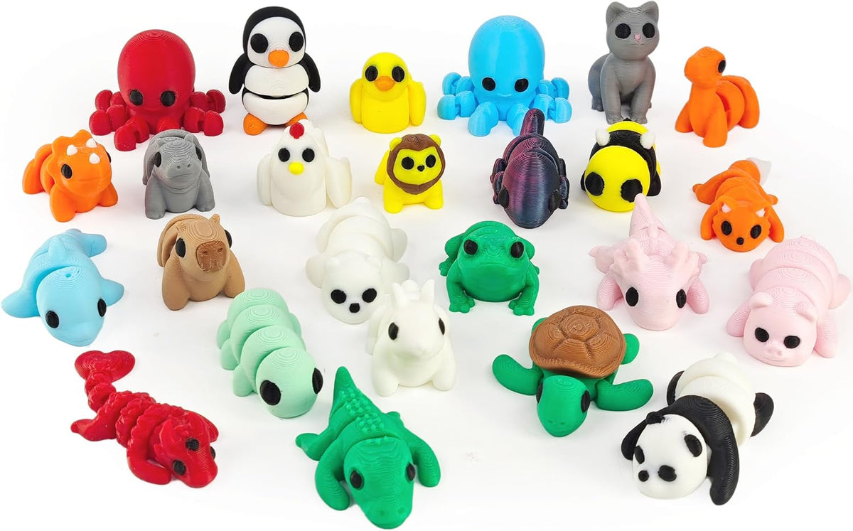 50 pcs 3D Printed Animal Figurines - Animal 25 pc