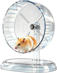 Hamster Wheel, Super Silent Hamster Exercise Wheels - Transparent / Ф7 inch