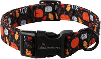 ARING PET Halloween Dog Collar-Cute Fall Dog Collar for Small Dogs - Large / Halloween Black