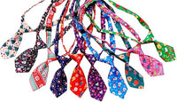 PET SHOW 10pcs Pack Christmas Small Dog Ties Neckties for Doggies Cats Adjustable Holiday Grooming Accessories Neck Ties Bowties Girl Boy Festival Costumes Puppies Party Gift Favor
