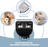3Pcs 5-in-1 Adjustable Pet Clipper Blades - Gold-3 - image 2