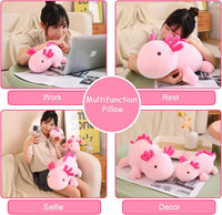 SQEQE Weighted Black Cat Plush - Pink-axolotl / Large(23.6 Inch) - image 4