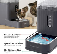 2.2 Gallon Automatic Dog Water Dispenser with Stainless Steel Bowl – Essentials for Dogs - Grey / 2.9 Gallon - image 3