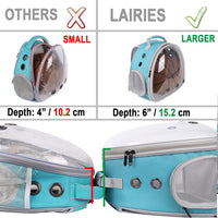Portable Small Animal Backpack Travel Breathable Pet Carrier Bag - Polarized / Backpack - image 3