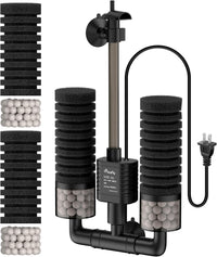 Pawfly Aquarium Sponge Filter, 70 GPH Fish Tank Filter - S (For 10-40 Gallon)