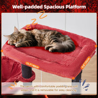 Taoqimiao Cat Tree, Suitable for Kittens - Black and Red / 38.5 Inches - image 3