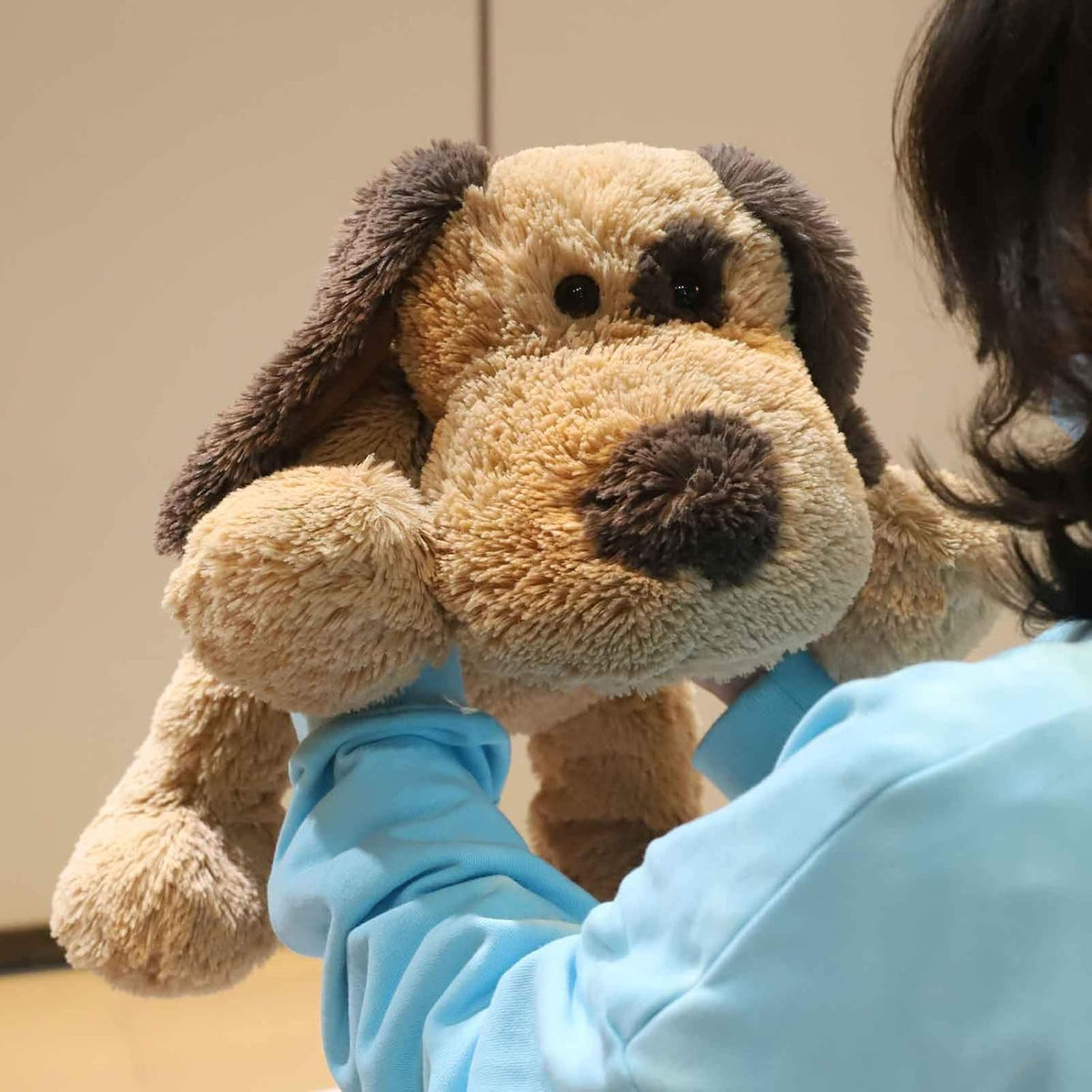 WEIGEDU floppy stuffed dog plush, 20 inch brown puppy with soft plush fur - view 24