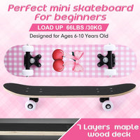Honoson kids skateboard set with dinosaur print maple deck and black knee pads, elbow pads and wrist - view 26