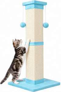SOCATER Cat Scratching Post 33 Inch, Beige – Essentials for Cats - Cyan