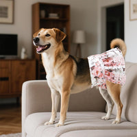 CuteBone Female Dog Diapers with Skirts 3 Pack Reusable Puppy Dresses - Birds&flowers skirts 3pcs / XS - image 4