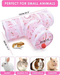 Bissap Collapsible Rabbit Tunnel - Large / Pink - image 3