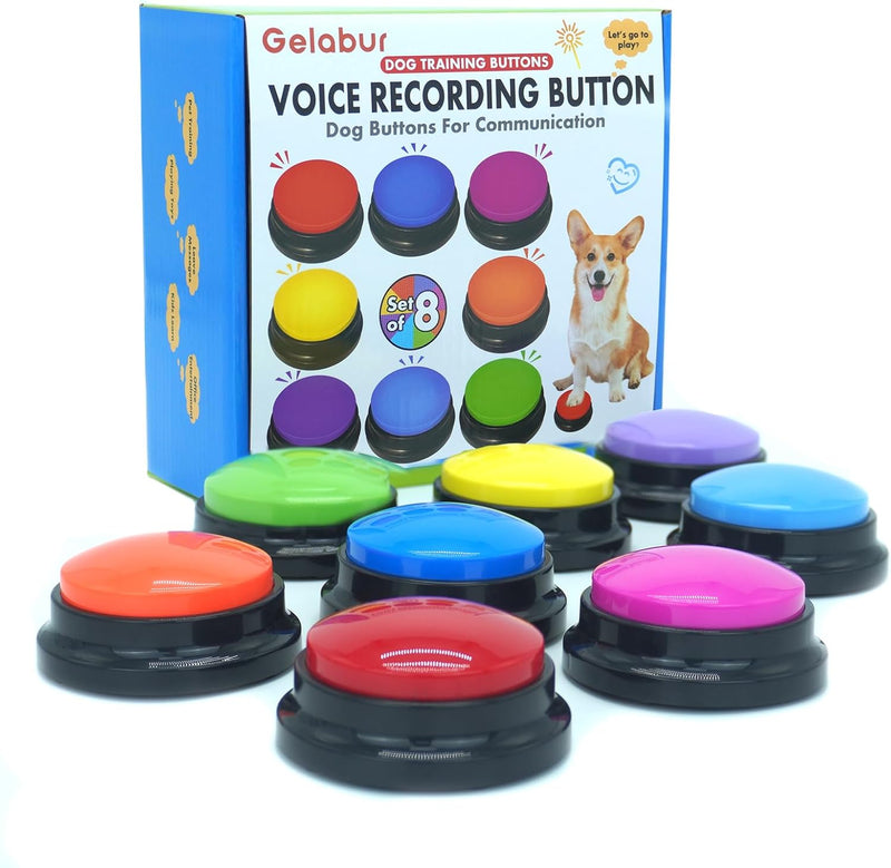 Gelabur Set of 8 Dog Buttons for Communication