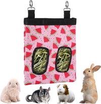 DZWLKJ 2 Pack Hay Feeders, Guinea Pig Rabbit Hay Feeder - Watermelon / M -11"x 9"x 1"
