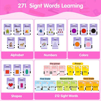 QuTZ Phonics Learning Toy for Preschool Kids - Pink / Basic 272 Sight Words - image 2