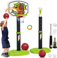 Arcade Basketball Game Set Boy Toys Indoor Outdoor Kids Basketball - Light Green