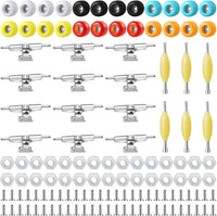 Jexine fingerboard kit with 6 sets of colorful trucks, wheels, screws and screwdrivers - view 2