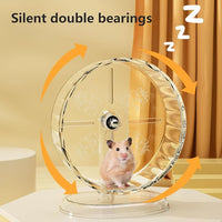 Silent Hamster Wheel – 8.3 Inch Syrian Hamster Running Wheel, Anti-Skid & Height Adjustable, Easy to Clean (8.3inch)
