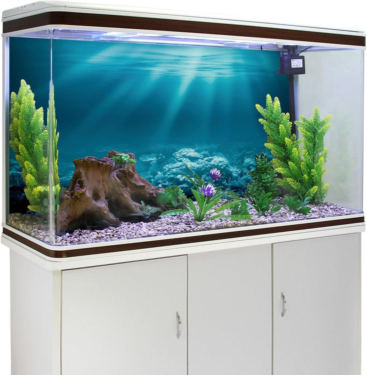 24x16 in Undersea Aquarium Backdrop Underwater World Fish Tank - 24x12in/60x30cm - image 3