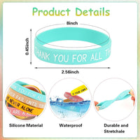 JUNEBRUSHS 64pcs Halloween Party Favors Silicone Bracelets Rubber - Macaron Style - image 2