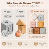 Baby Blocks Stacking for Babies Silicone Soft Building Blocks - Gentle - image 2